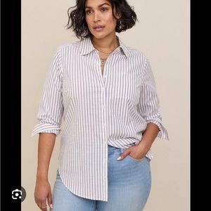 NWT Torrid Lizzie Cotton Button Up Shirt 5X